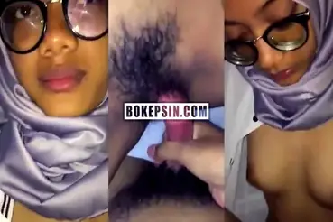 Bokep Jilbab Berkacamata Sampai Memek Penuh Sperma, Dua Detail yang Sangat Spesifik